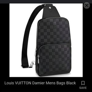 Louis Vuitton  black damier men's bag